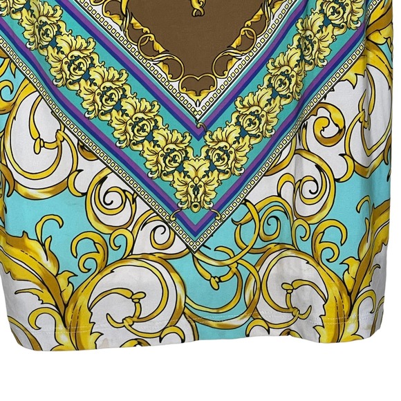 Joseph Ribkoff Floral Boho Tank Midi Dress Sleeveless Braid Neckline Small Women - Picture 3 of 8